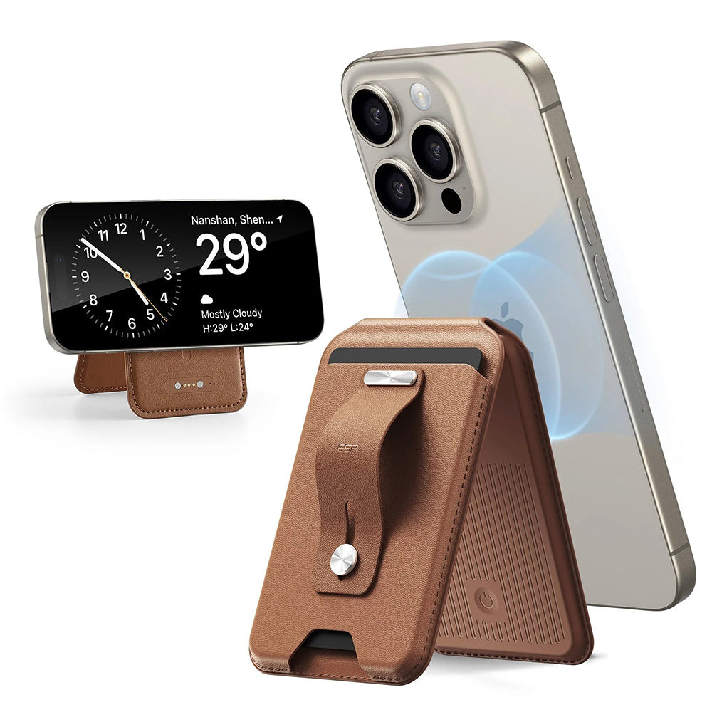 Carteira MagSafe, ESR, Findy my Wallet, Castanho