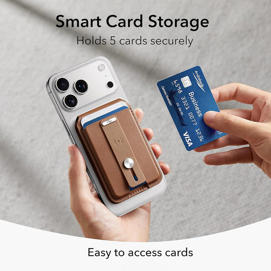 Carteira MagSafe, ESR, Findy my Wallet 5C, Castanho