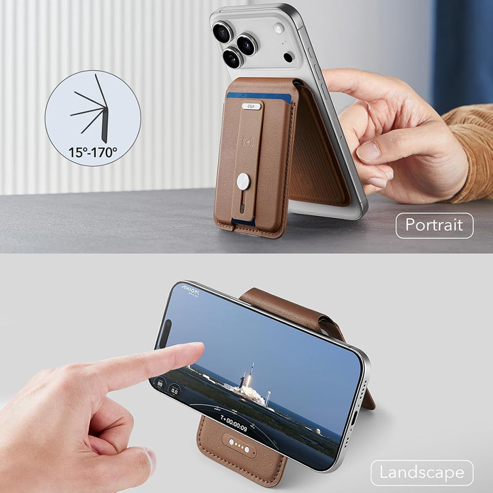Carteira MagSafe, ESR, Findy my Wallet 5C, Castanho