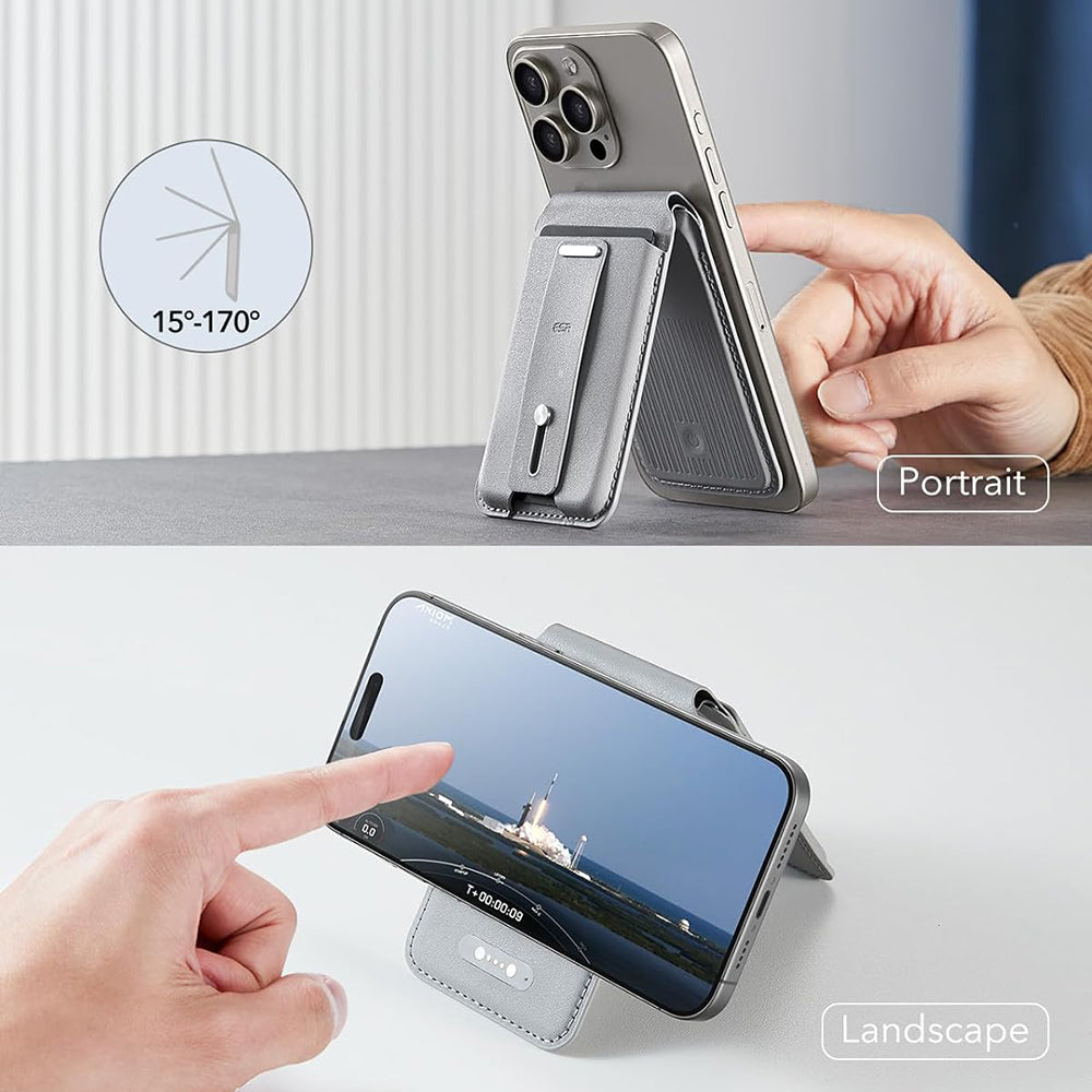 Carteira Magsafe, ESR, Find my Wallet, Cinzento