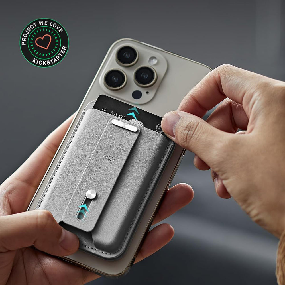 Carteira Magsafe, ESR, Find my Wallet, Cinzento