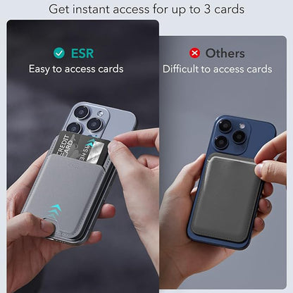 Carteira Magsafe, ESR, Cinzento