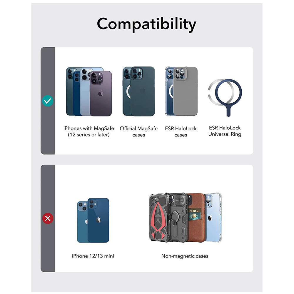 Magsafe Wallet, ESR, Stand, Brown