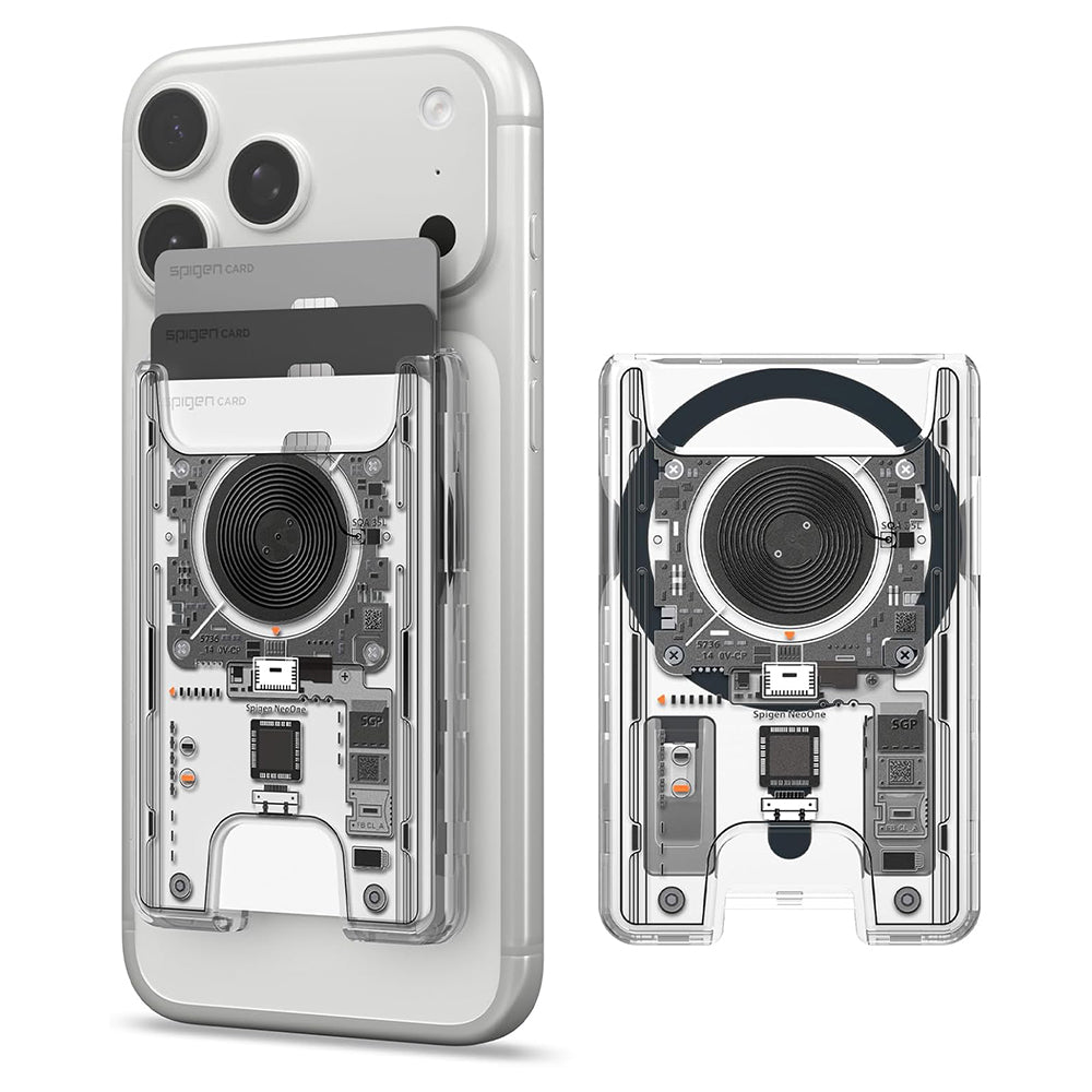Carteira MagSafe, Spigen, Ultra Hybrid Zero One, Transparente AFA11403