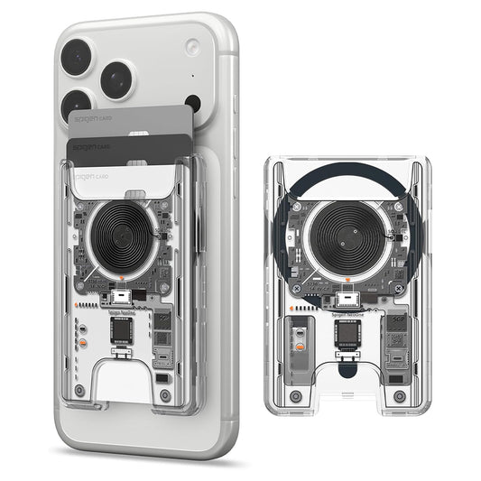Carteira MagSafe, Spigen, Ultra Hybrid Zero One, Transparente AFA11403