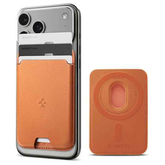 Carteira MagSafe, Spigen, Valentinus MagFit, Laranja AFA11339