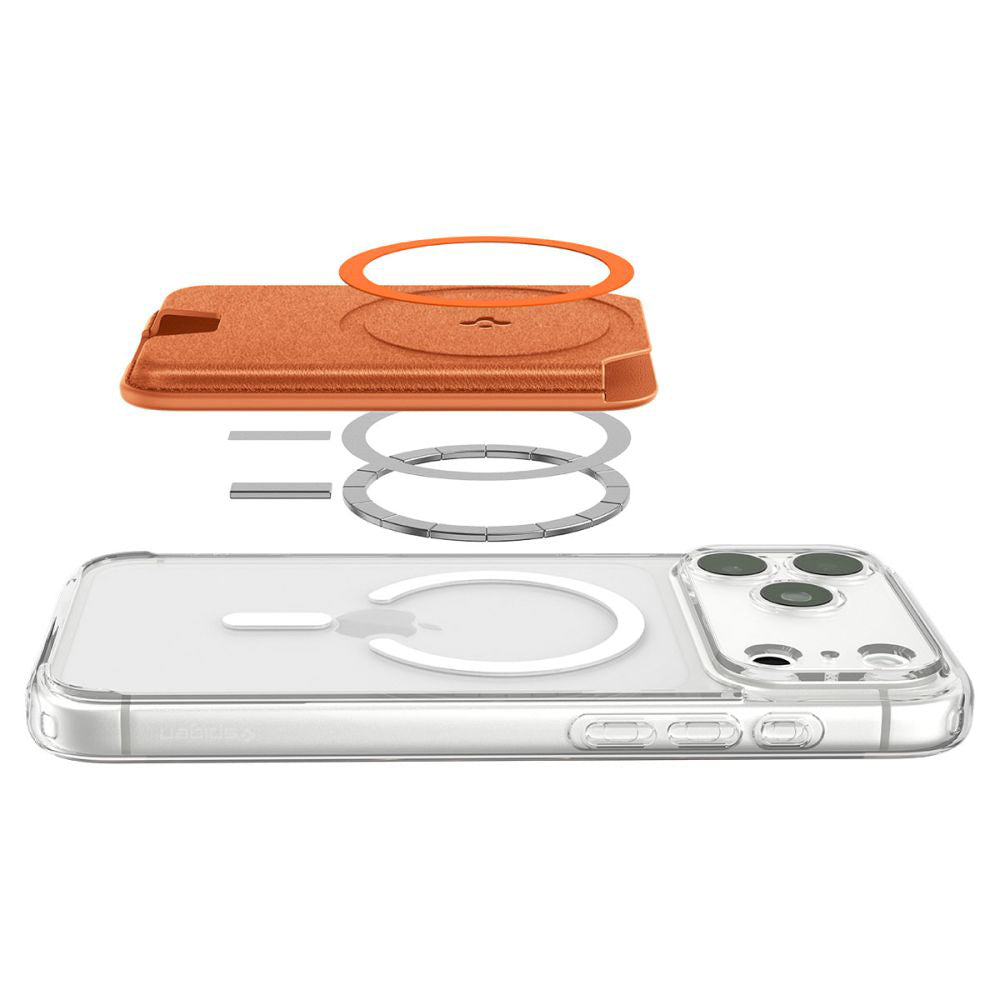 Carteira MagSafe, Spigen, Valentinus MagFit+, Laranja AFA11340