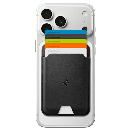 Carteira MagSafe, Spigen, Valentinus MagFit, Preto AFA11337