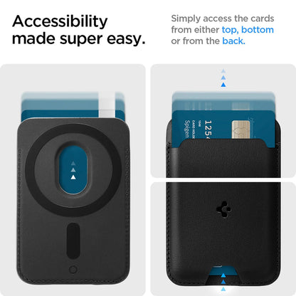 Carteira MagSafe, Spigen, Valentinus MagFit 2 Cartões, Preto AMP02284
