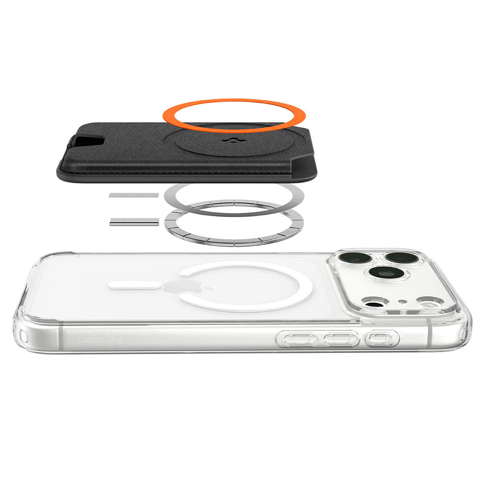 Carteira MagSafe, Spigen, Valentinus MagFit+, Preto AFA11336