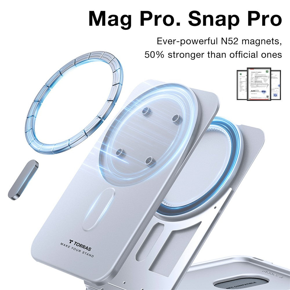 Carteira MagSafe, Torras, Minimalist Slim, Cinzenta