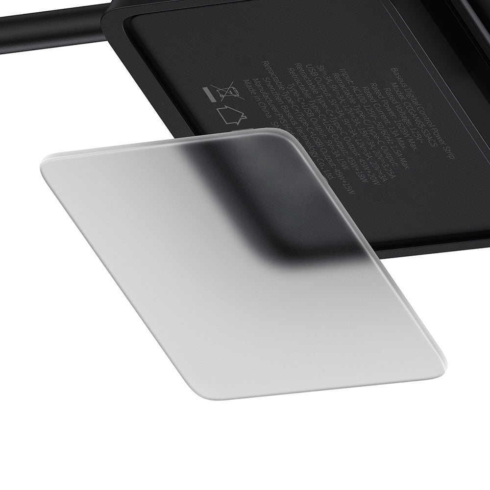 Extensão Baseus PowerCombo US, 3 x Tomadas, Preto PSLR000101