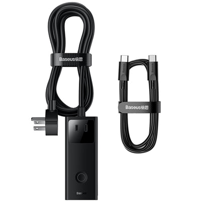 Extensão Baseus PowerCombo US, 3 x Tomada, Preto PSLA020101