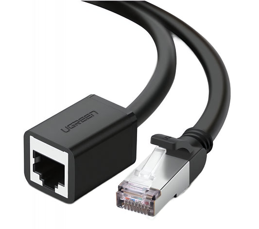 Extensor de Cabo de Rede UGREEN NW112, RJ45 - RJ45, 2m, Preto