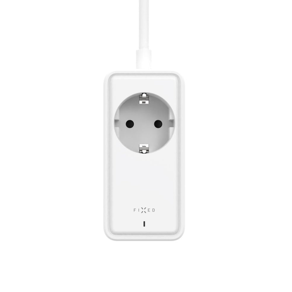 Fixed Extension Cord, 1 x Schuko, White