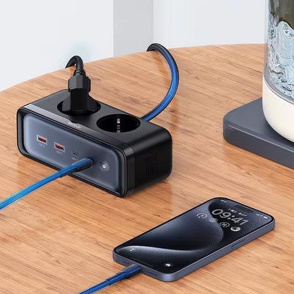 Extensão McDodo CH-4610, 2 x Schuko, Preto