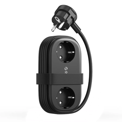 Extensão Orico AP3, 2 x Schuko - 2 x USB-A - 2 x USB-C, Preto