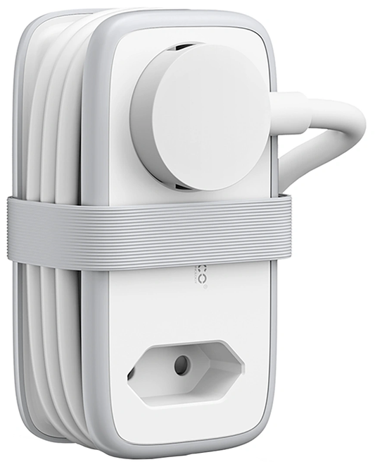 Extensão Orico APP, 2 x Schuko - 2 x USB-A - 1 x USB-C, Branco Cinzento
