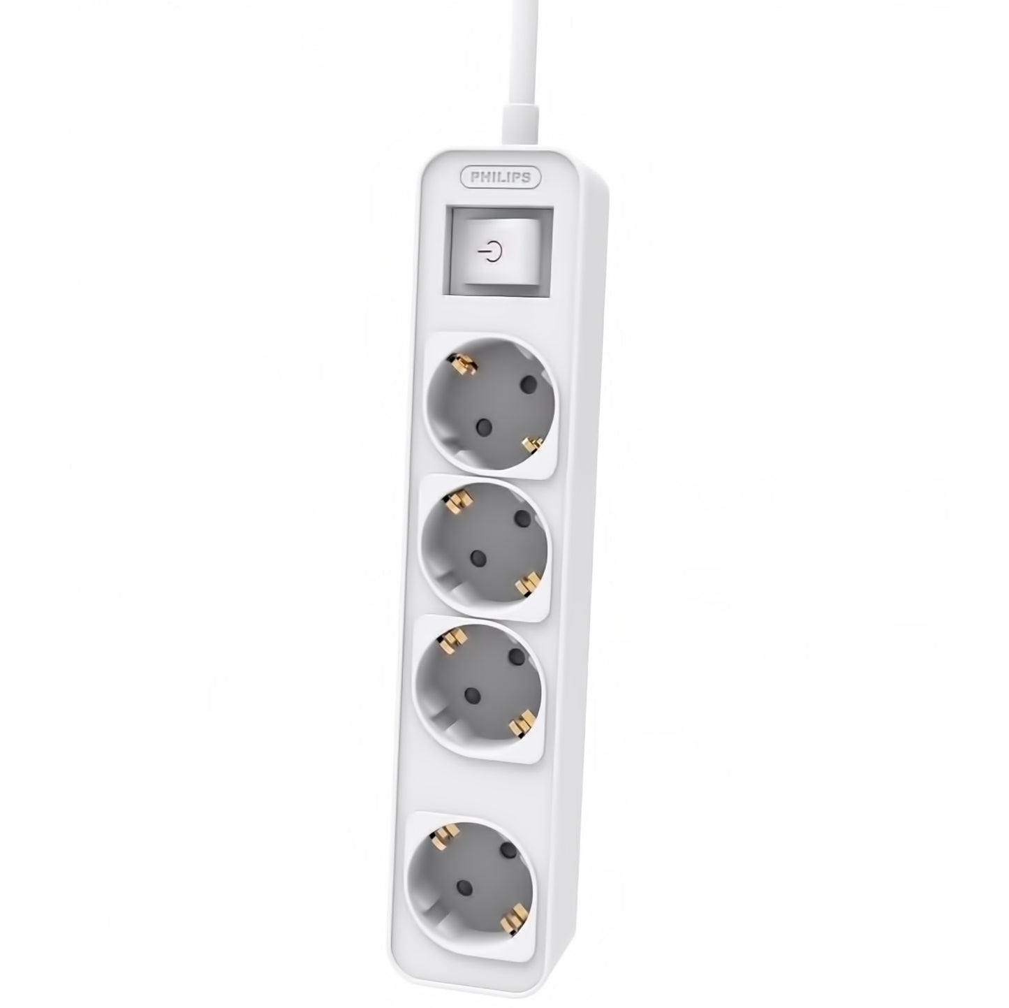 Cabo de extensão Philips, 4 x Schuko, 1,5 m, branco CHP2144W/60