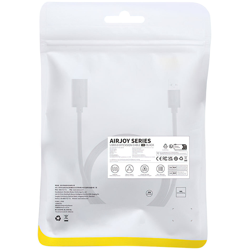 Extensão USB 3.0 Baseus AirJoy Series, 1m, Preto B00631103111-00