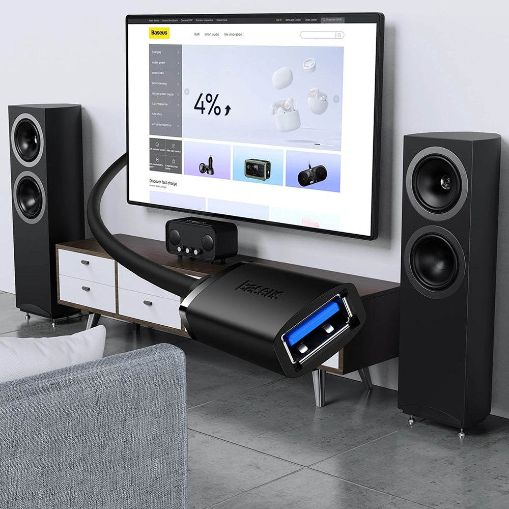 Extensor USB 3.0 Baseus AirJoy, 3m, Preto B00631103111-04