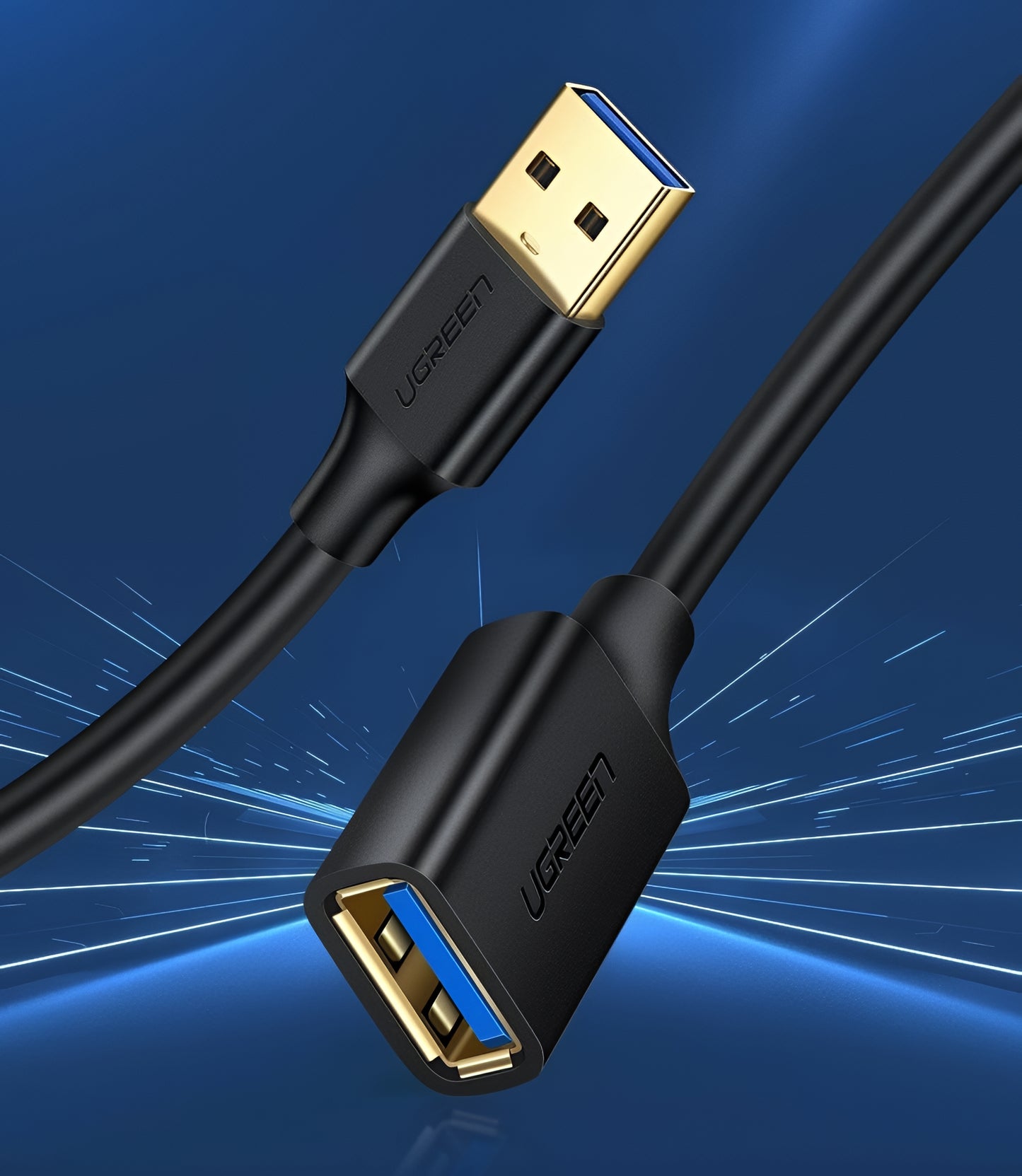 Extensor USB 3.0 UGREEN US129, 2m, Preto