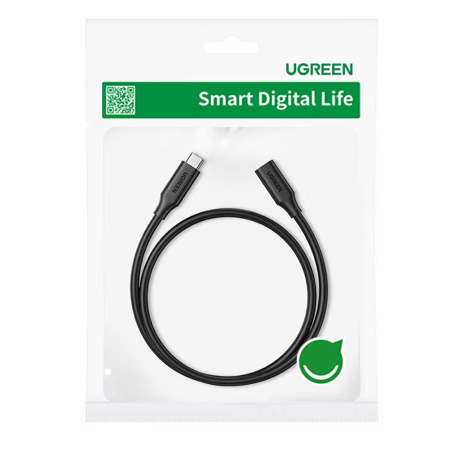 Extensão USB-C UGREEN US353, 1m, Preto