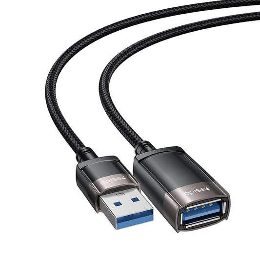 Extensão USB Yesido GS26, 1.5m, Cinza
