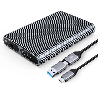 Rack Orico AM2C3-2SN Dual Disk para SSD M.2 NVMe, Cinzento