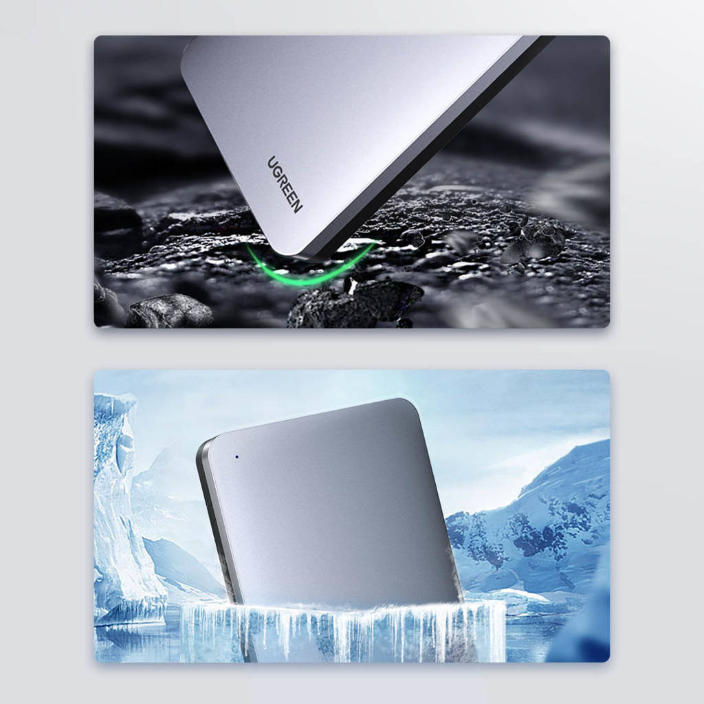 Rack UGREEN CM300 para HDD / SSD SATA 2,5 polegadas, USB 3.1, cinzento 