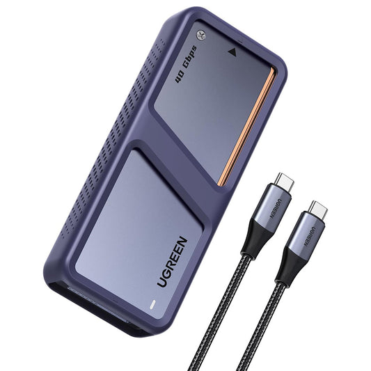 Rack UGREEN D703 (65727) para SSD M.2 NVMe, Preto