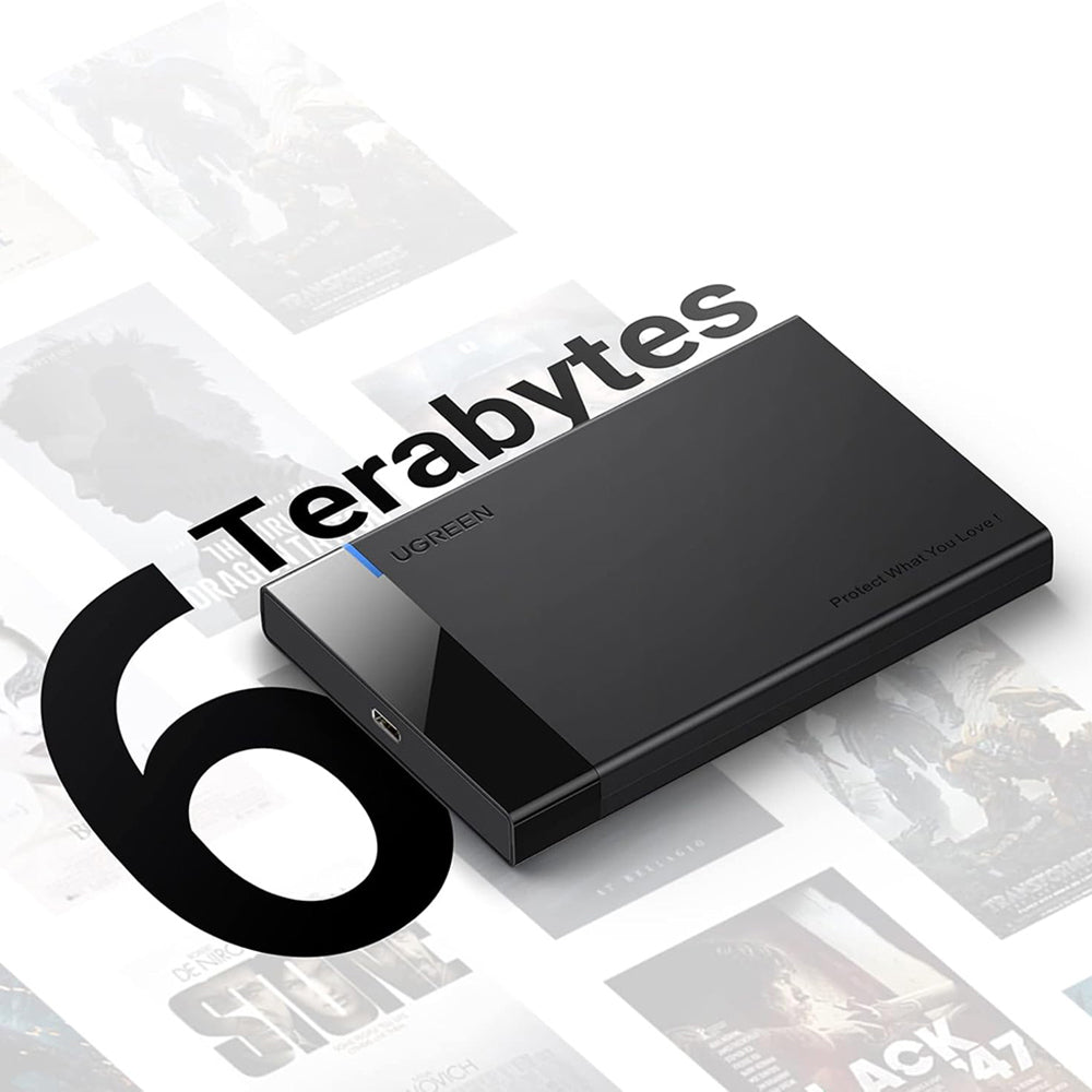 Rack UGREEN US221 (50743) para HDD / SSD SATA 2.5 polegadas, USB-C, Preto