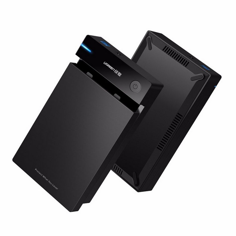 Rack UGREEN US222 para HDD / SSD SATA 2.5 polegadas, Preto