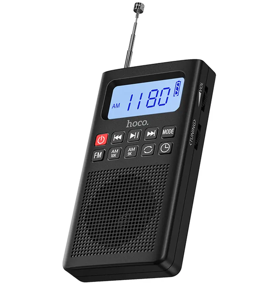 Rádio Portátil HOCO HI51, Preto