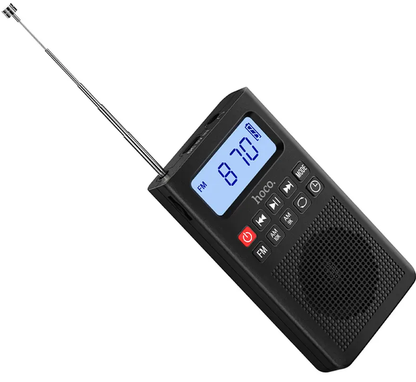 Rádio Portátil HOCO HI51, Preto