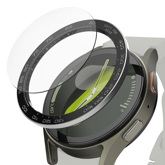 Moldura de Proteção Ringke Premium Styling para Samsung Galaxy Watch7 40mm, Modelo 1, Preta