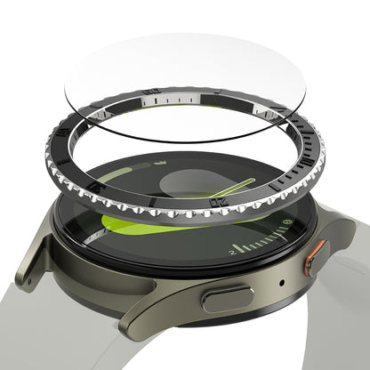 Moldura de Proteção Ringke Premium Styling para Samsung Galaxy Watch7 44mm, Modelo 3, Preta