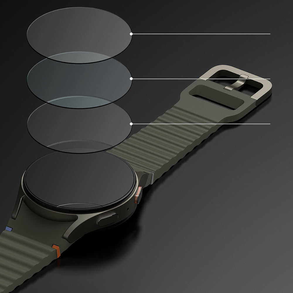 Moldura de Proteção Ringke Premium Styling para Samsung Galaxy Watch7 44mm, Modelo 3, Preta