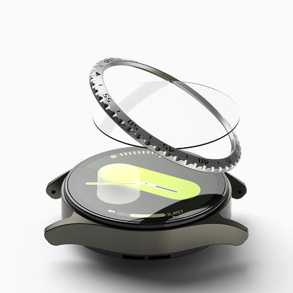 Moldura de Proteção Ringke Styling para Samsung Galaxy Watch7 40mm, Modelo 5, Prateada