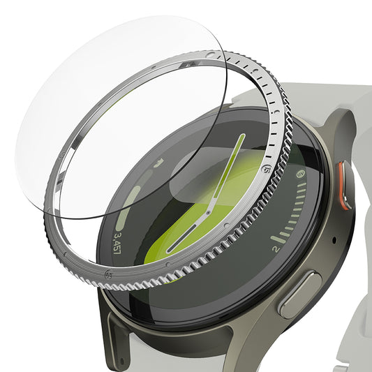 Moldura de Proteção Ringke Styling para Samsung Galaxy Watch7 40mm, Modelo 7, Prateada