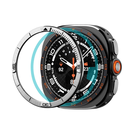Moldura de Proteção Spigen Tune Pilot para Samsung Galaxy Watch Ultra2, Prateada ACS11616
