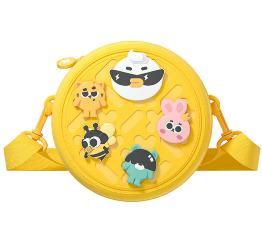 Mochila Picocici Kids Round K36, Amarelo