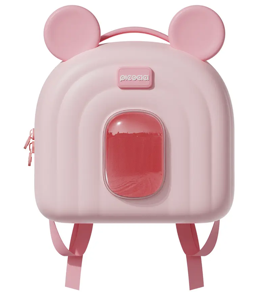Mochila Picocici Kids Travel Ears K52, Rosa