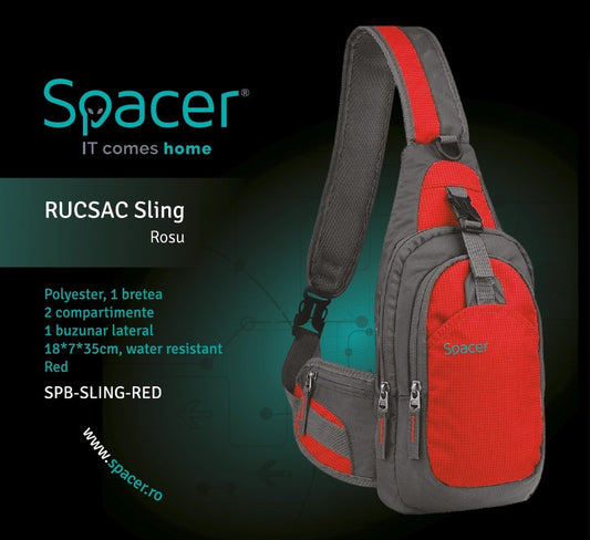 Mochila Spacer Sling para Tablet até 8 polegadas, Vermelha