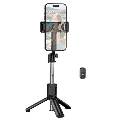 Selfie Stick Bluetooth Borofone BY14 Graceful, 4,5 polegadas - 7 polegadas, Preto