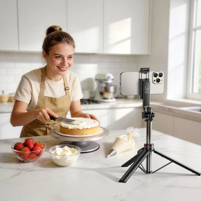 Selfie Stick Bluetooth Borofone BY15 Throne, 4,5 polegadas - 7 polegadas, Preto