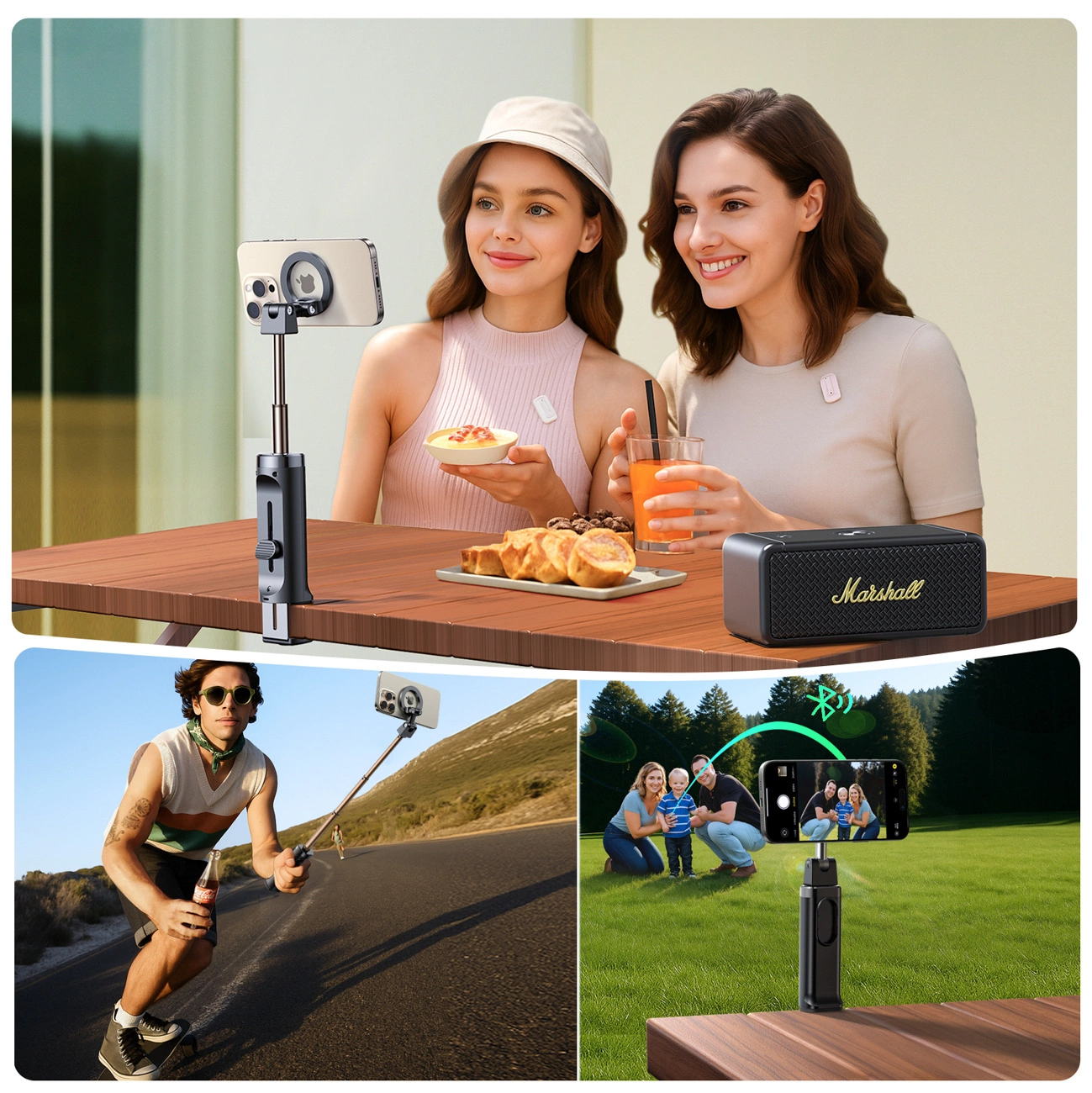 Selfie Stick Bluetooth Joyroom JR-ZS509, Universal, Preto