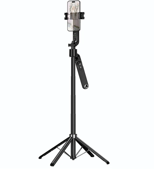 Selfie Stick Bluetooth HOCO K32 Face Tracking, 4.5 polegadas - 7 polegadas, Preto