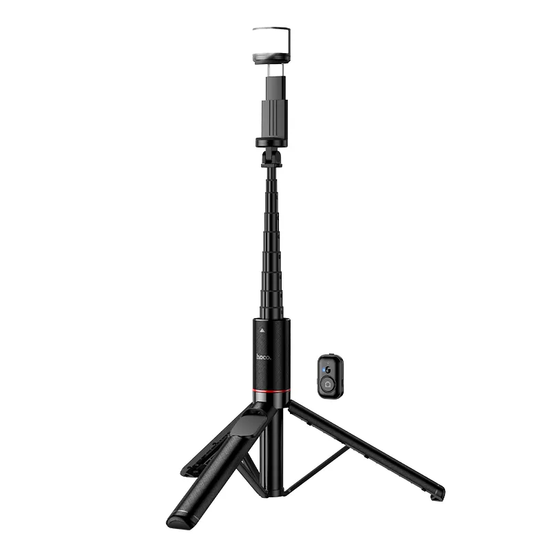 Selfie Stick Bluetooth HOCO K34, 4,5 polegadas - 7 polegadas, Preto