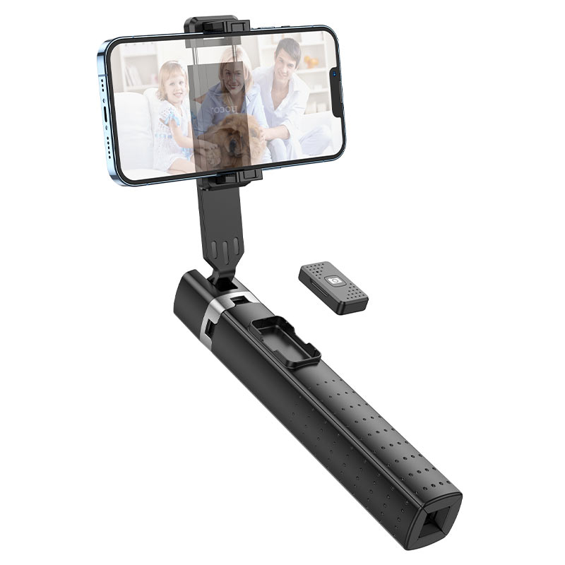 Bastão para selfies com Bluetooth HOCO K18, Universal, Preto 